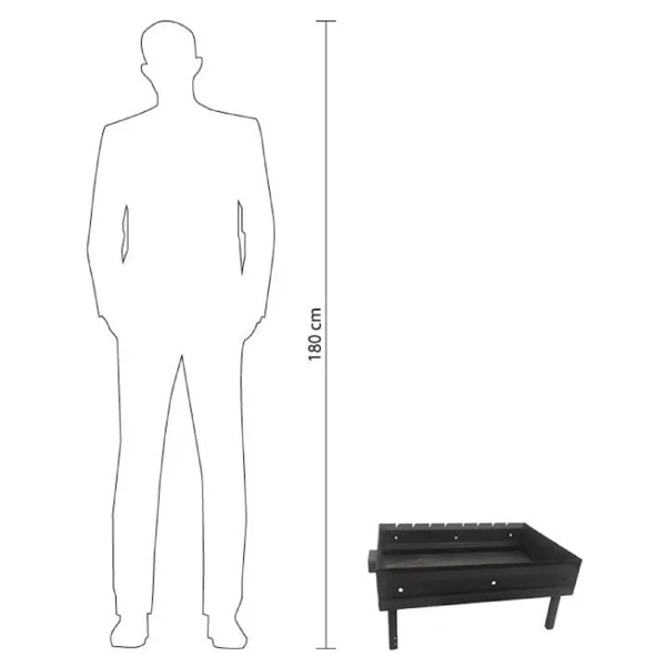 მაყალი OEM 17072376, 8Person, Grill, Black