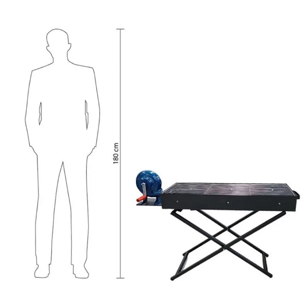 მაყალი OEM MG-1591, 10Person, Grill, Black