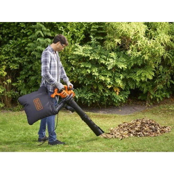ბაღის მტვერსასრუტი Black And Decker BEBLV260-QS, 2600W, 40L, Garden Vacuum Cleaner, Black