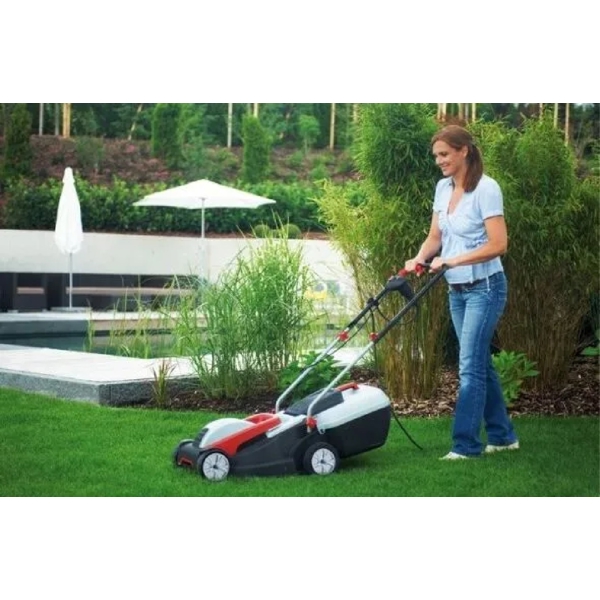 გაზონის საკრეჭი AL-KO CLASSIC 3.82 SE, 1400W, Electric Lawn Mower, Red/Grey