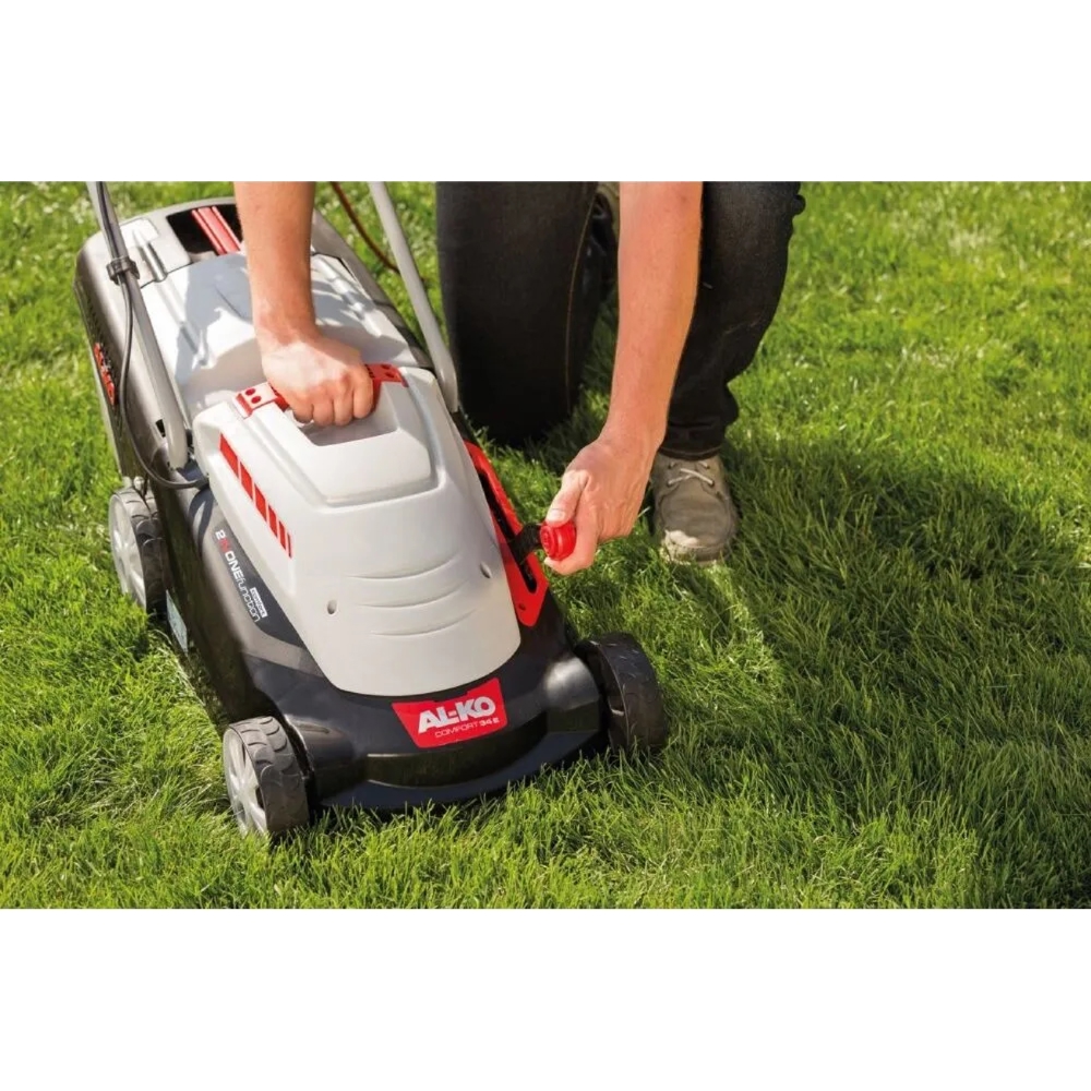 გაზონის საკრეჭი AL-KO COMFORT 34 E, 1200W, Electric Lawn Mower, Red/Grey