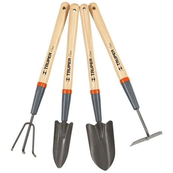 ბაღის ხელსაწყოების ნაკრები Truper JJ-4L, 4Pcs, Garden Tool Set, Gray