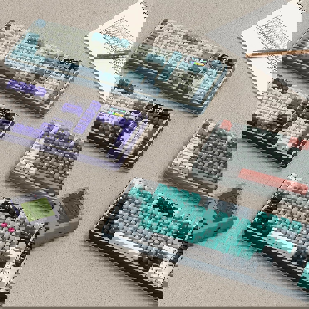 კლავიატურა Royal Kludge RKS98 RGB Mechanical Keyboard, Chartreuse switch, Smart Display, Hot Swappable, Type-C wired, Bluetooth 5.0, 2.4GHz, Camping