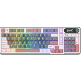 კლავიატურა Royal Kludge RK S98 RGB Mechanical Keyboard, Brown switch, Smart Display, Hot Swappable, Type-C wired, Bluetooth 5.0, 2.4GHz, Camping