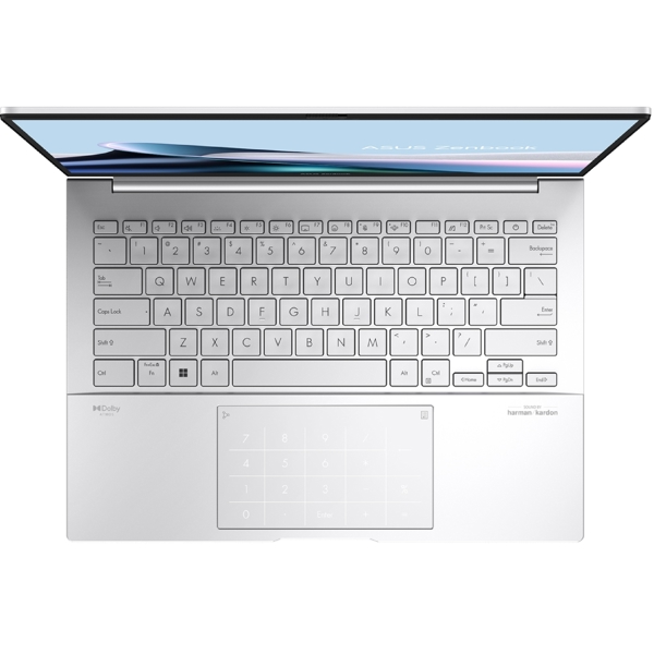 ნოუთბუქი Asus 90NB14W2-M00LP0 Zenbook 14, 14", Ultra 9-285H, 16GB, 1TB SSD, Integrated, W11H, Foggy Silver
