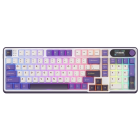 კლავიატურა Royal Kludge RK S98 RGB Mechanical Keyboard, Brown switch, Smart Display, Hot Swappable, Type-C wired, Bluetooth 5.0, 2.4GHz, Blackberry