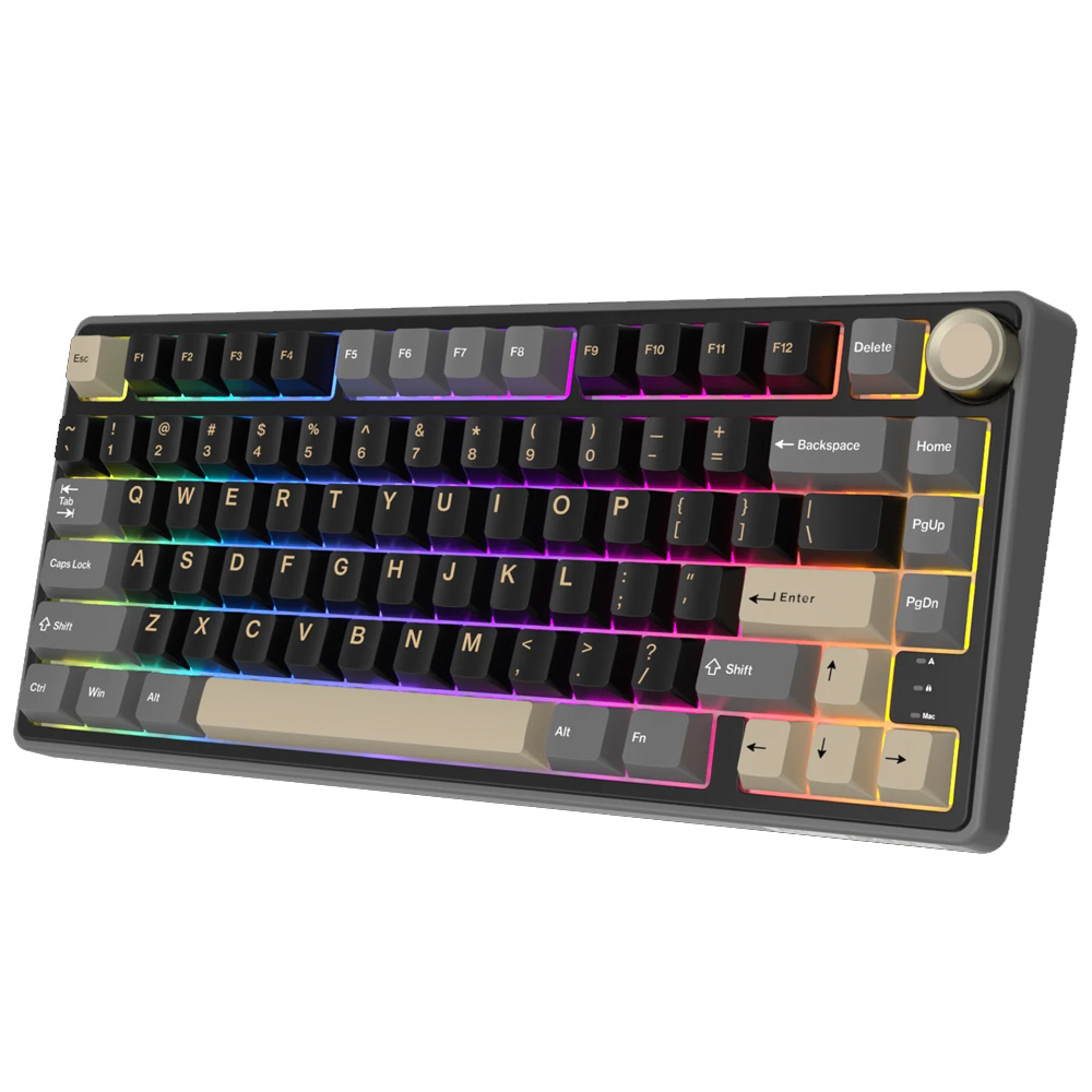 კლავიატურა Royal Kludge RKR75 RGB Mechanical Keyboard, K silver switch, Hot Swappable, Type-C wire, Phantom