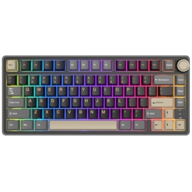 კლავიატურა Royal Kludge RK R75 RGB Mechanical Keyboard, Brown switch, Hot Swappable, Type-C wired, Phantom