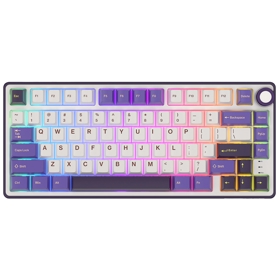 კლავიატურა Royal Kludge RK R75 RGB Mechanical Keyboard, K silver switch, Hot Swappable, Type-C wired, Blackberry