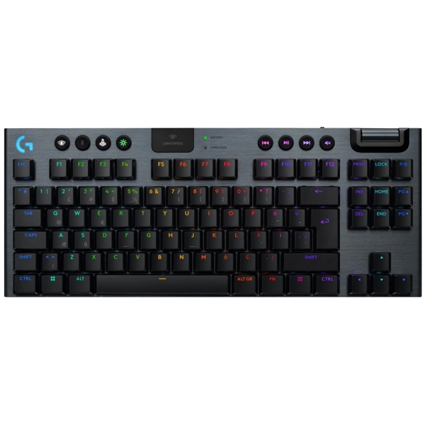 კლავიატურა Logitech L920-012721 G915 X TKL, Wireless, USB, Bluetooth, Mechanical Keyboard, Black