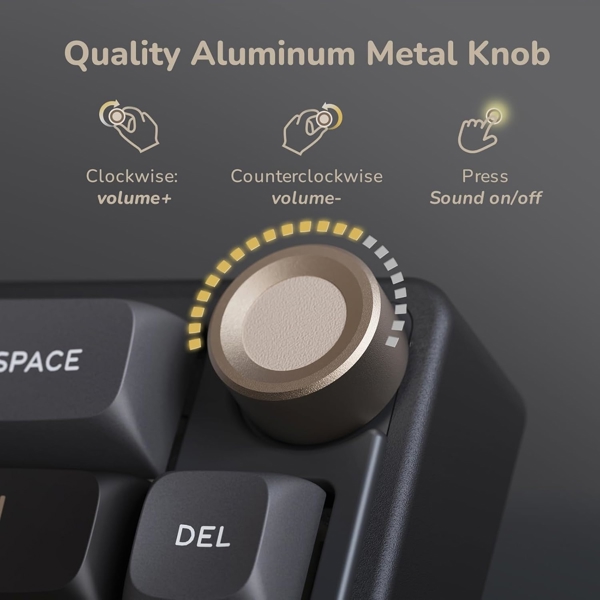 Mechanical Keyboard Royal Kludge RK R65 RGB, Chartreuse switch, Hot Swappable, Type-C wired, Phantom
