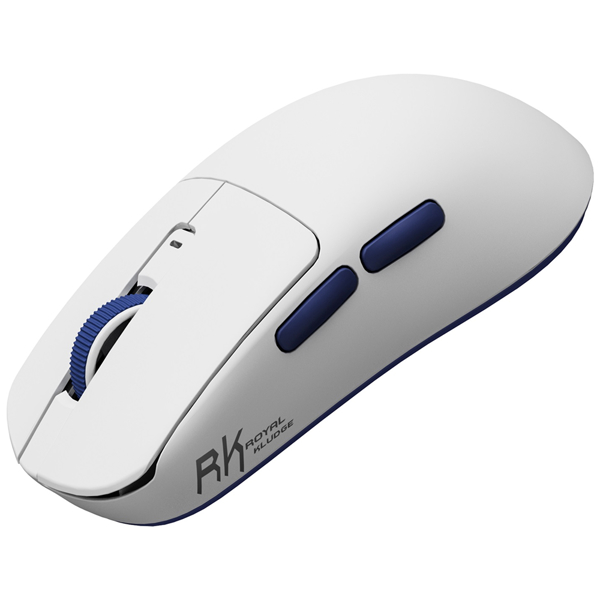 მაუსი Royal Kludge RK M30 Gaming Mouse Wireless, 2.4GHz, Bluetooth, USB White Blue