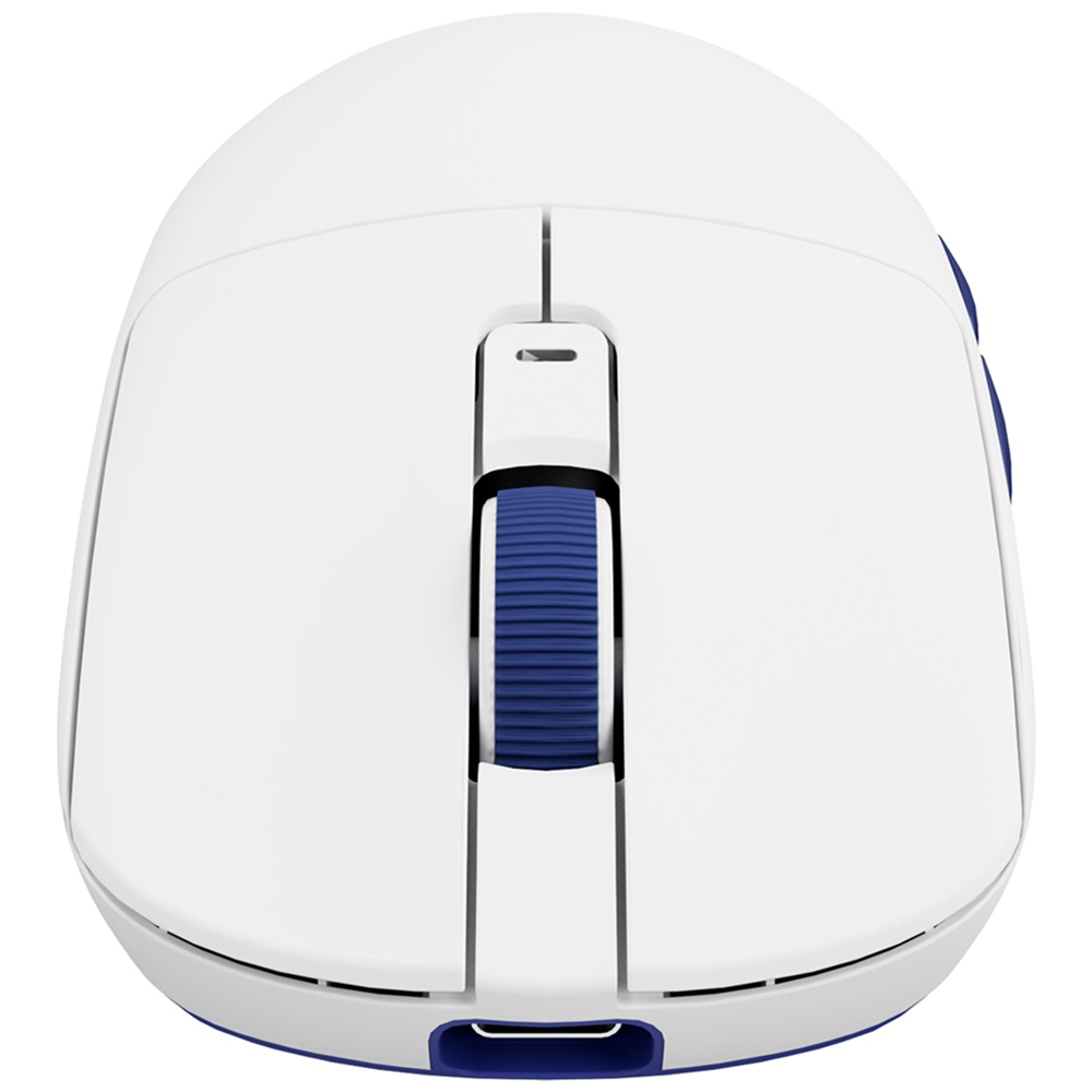 მაუსი Royal Kludge RKM30 Gaming Mouse Wireless, 2.4GHz, Bluetooth, USB White Blue