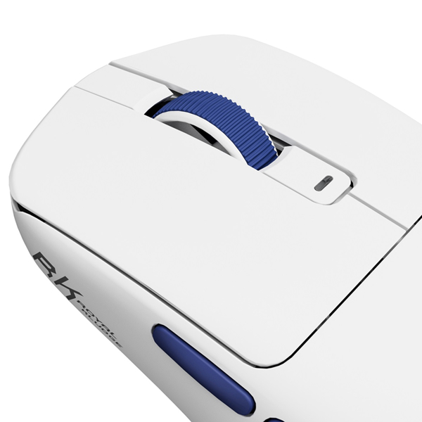 მაუსი Royal Kludge RK M30 Gaming Mouse Wireless, 2.4GHz, Bluetooth, USB White Blue