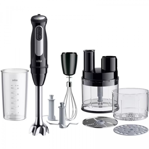 Hand Blender Braun MQ55755MBK MultiQuick 5 Pro, 1000W, 600ML, Black