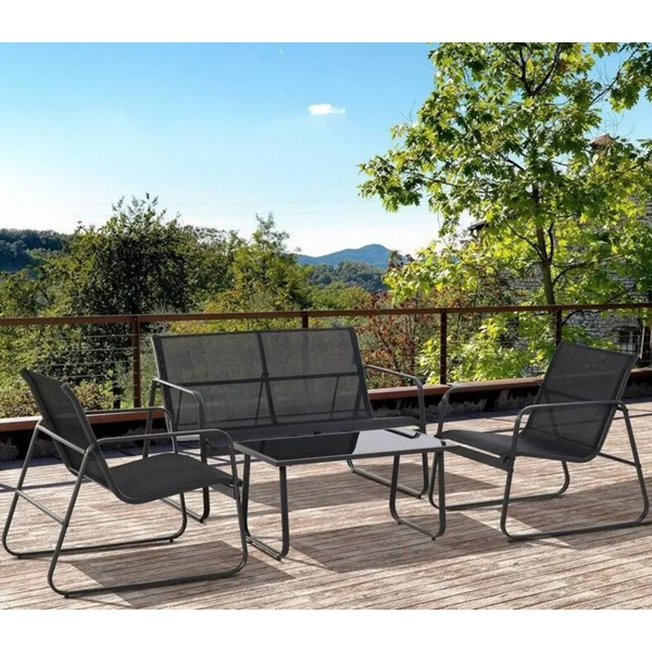 Garden Furniture Set OEM 17051526, Black