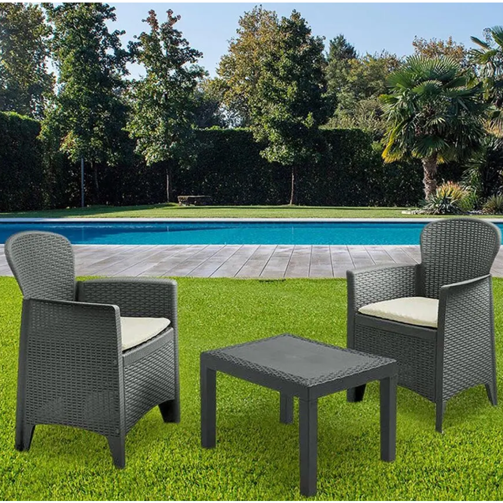 ბაღის ავეჯის ნაკრები Koopman 042280180, Garden Furniture Set, Gray