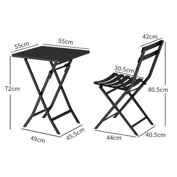 Garden Furniture Set OEM 17051478, Black