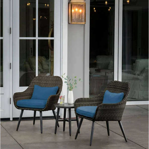 ბაღის ავეჯის ნაკრები OEM JGX-0030-3, Garden Furniture Set, Black