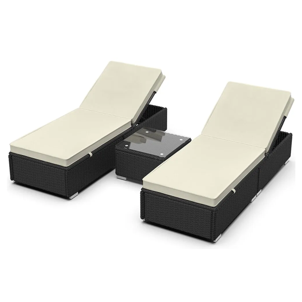 Garden Furniture Set OEM 17051510, Black