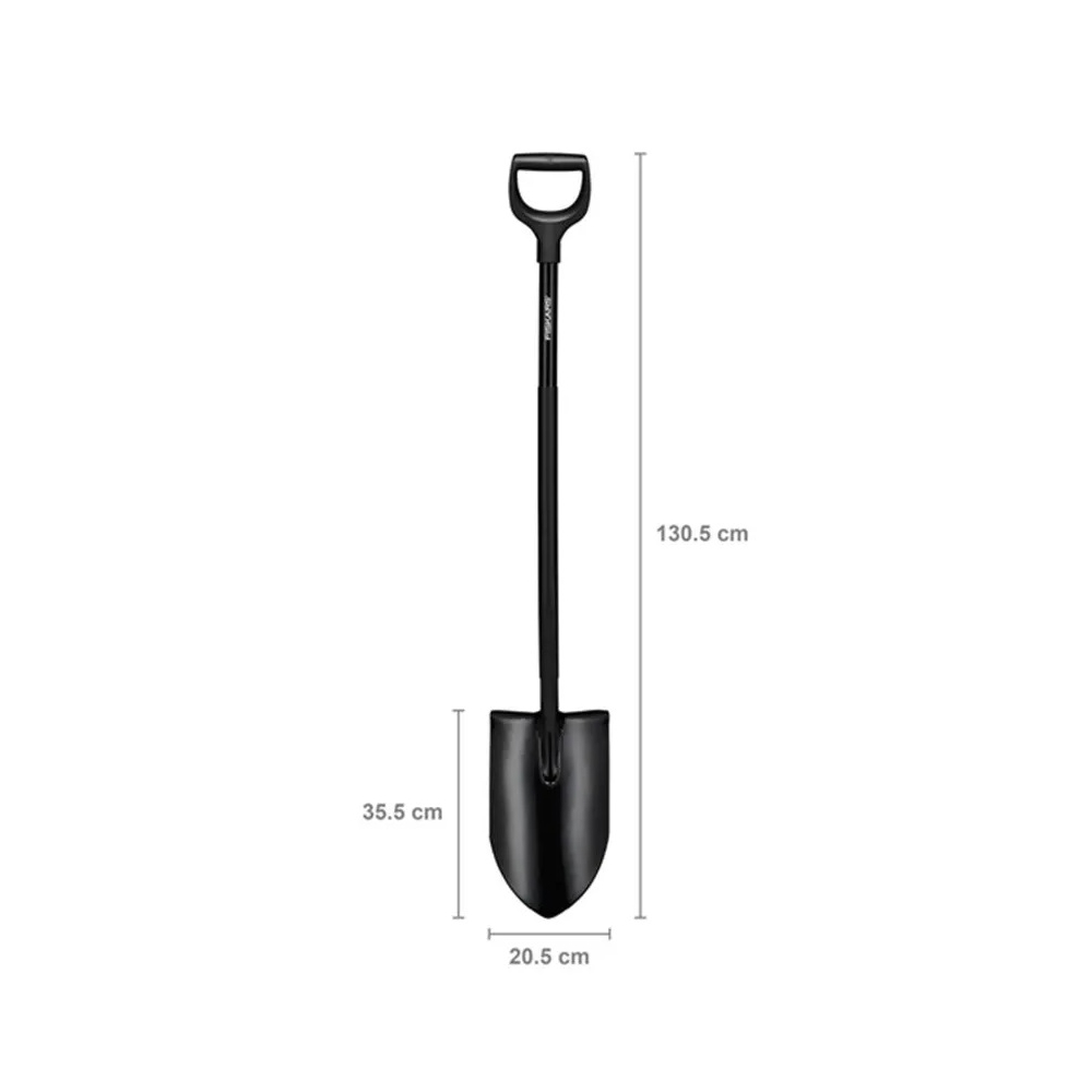 ბარი Fiskars 1066707 Ergonomic Pro, 1305mm, Shovel, Black