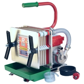 ღვინის ფილტრი-ტუმბო Rover Pompe Colombo 18 Inox, 0.5HP, Wine Filter Pump, Red/Green