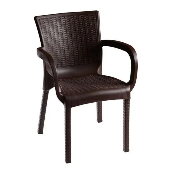 სკამი Comfort ORKIDE RATTAN, Chair, Dark brown