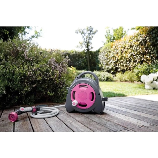 Reel With Hose GF GF80275608 Aquabag Maxi, 16.5m, Pink
