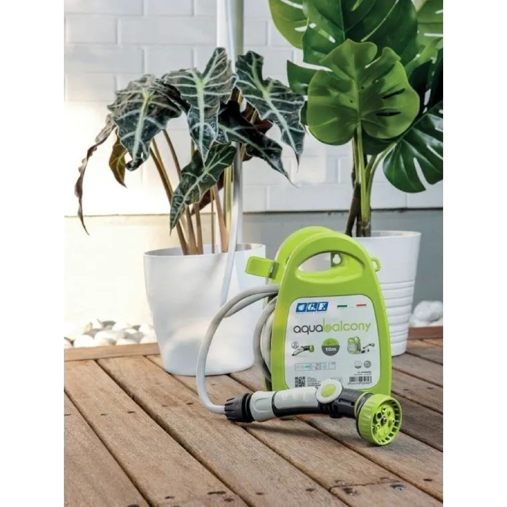 Reel With Hose GF GF80265852 Aquabalcony, 10m, Green