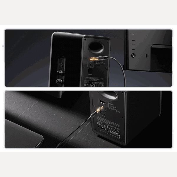 Desktop Active Speaker Edifier QR30, 30W, 3.5mm, USB-A, Bluetooth, Black