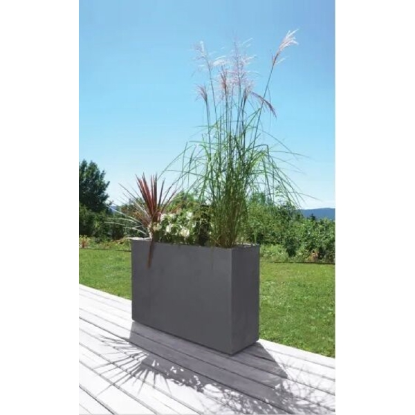 Flower Pot EDA Plastiques LOFT L BASALT, 46L, Grey