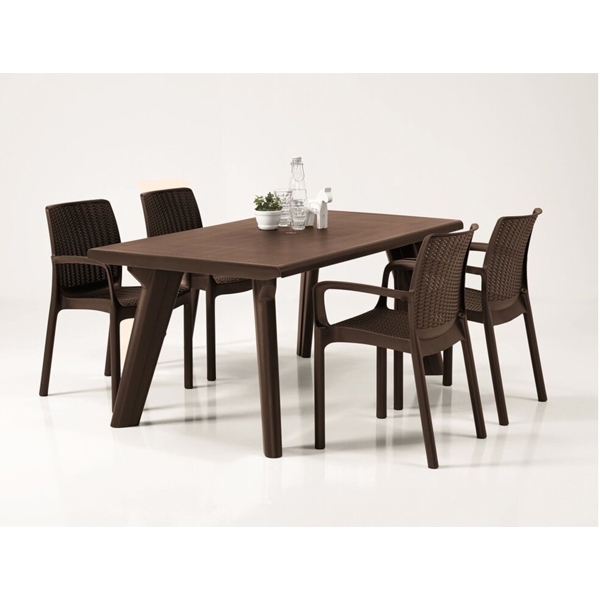 სკამი Keter BALI 3 -WIKBRW-EE STD Cu, Chair, Brown