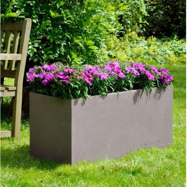 ყვავილის ქოთანი Mega Collections Clayfibre Bigular Taupe, 203L, Flower Pot, Brown