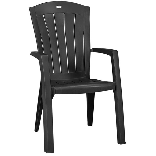 სკამი Santorini Jardin GRANIT-STD, Chair, Black