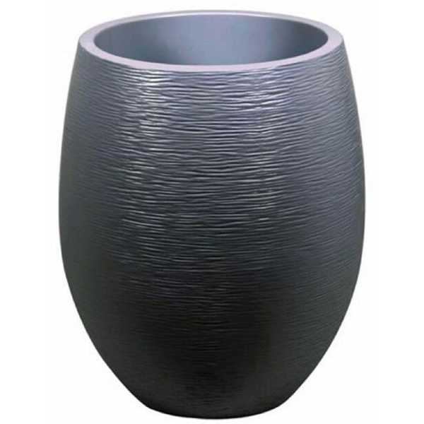 Flower Pot EDA Plastiques POT EGG GRAPHIT DIAM, 53L, Grey