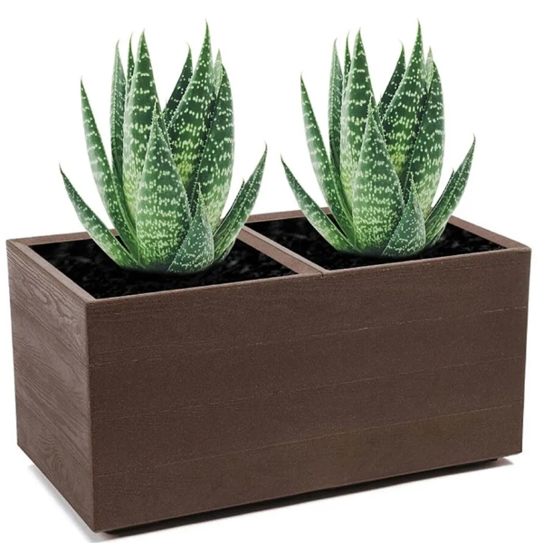 Flower Pot Lamela LA892-86 KARO ECO wood board, 72L, Brown