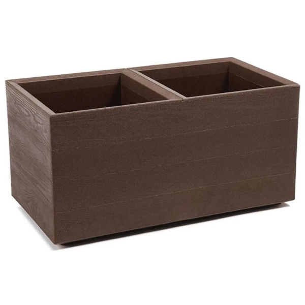 Flower Pot Lamela LA892-86 KARO ECO wood board, 72L, Brown