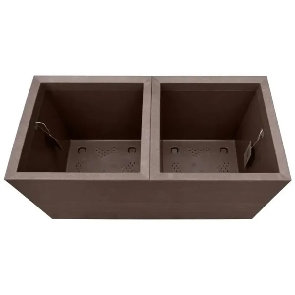 Flower Pot Lamela LA892-86 KARO ECO wood board, 72L, Brown