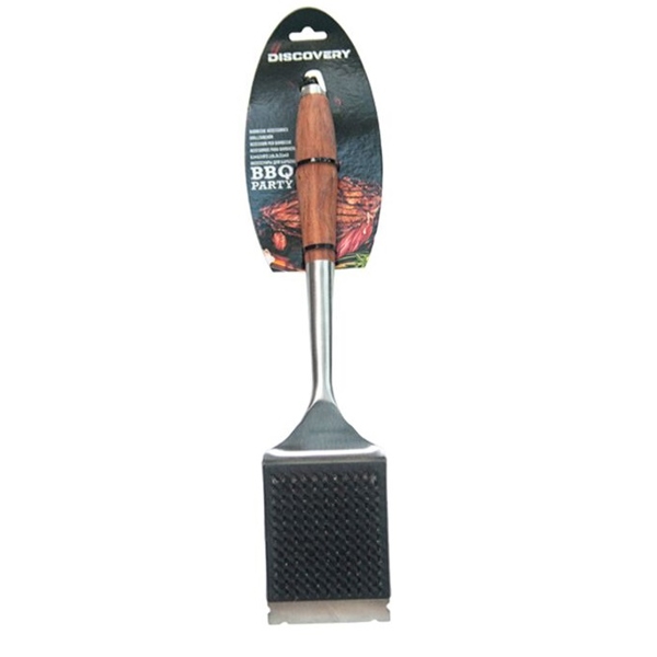 ბარბექიუს საწმენდი ჯაგრისი Discovery YT25 BBQ, Barbecue Cleaning Brush, Silver/Brown