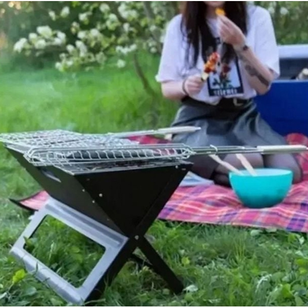 ბადე-გრილი Dongfang 22221 Garden, Grill, Silver