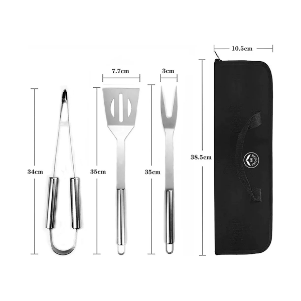 Barbecue Set OEM 17073151, Silver/Black