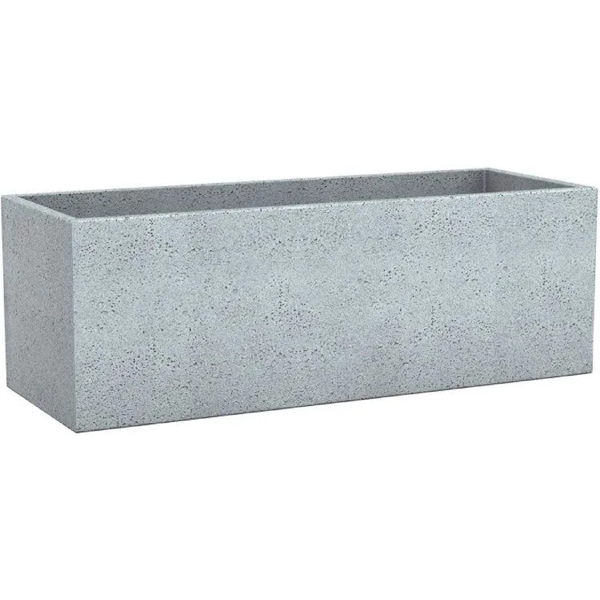Flower Pot Scheurich 240/80 C-CUBE LONG, 38L, Grey