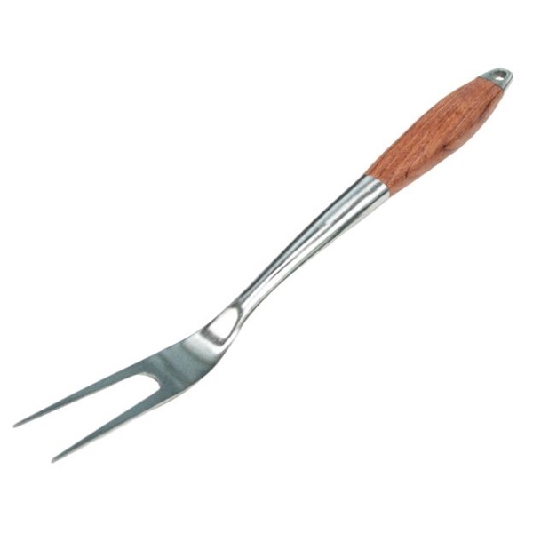 ჩანგალი ბარბექიუსთვის Discovery YT23 BBQ, Barbecue Fork, Silver/Wood