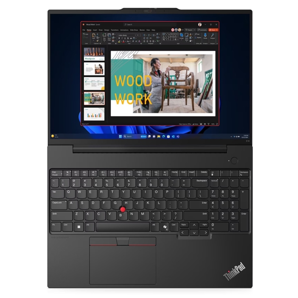 ნოუთბუქი Lenovo 21MA009JGX ThinkPad E16 Gen 2, 16", Ultra 7-125U, 16GB, 512GB SSD, Integrated, Black