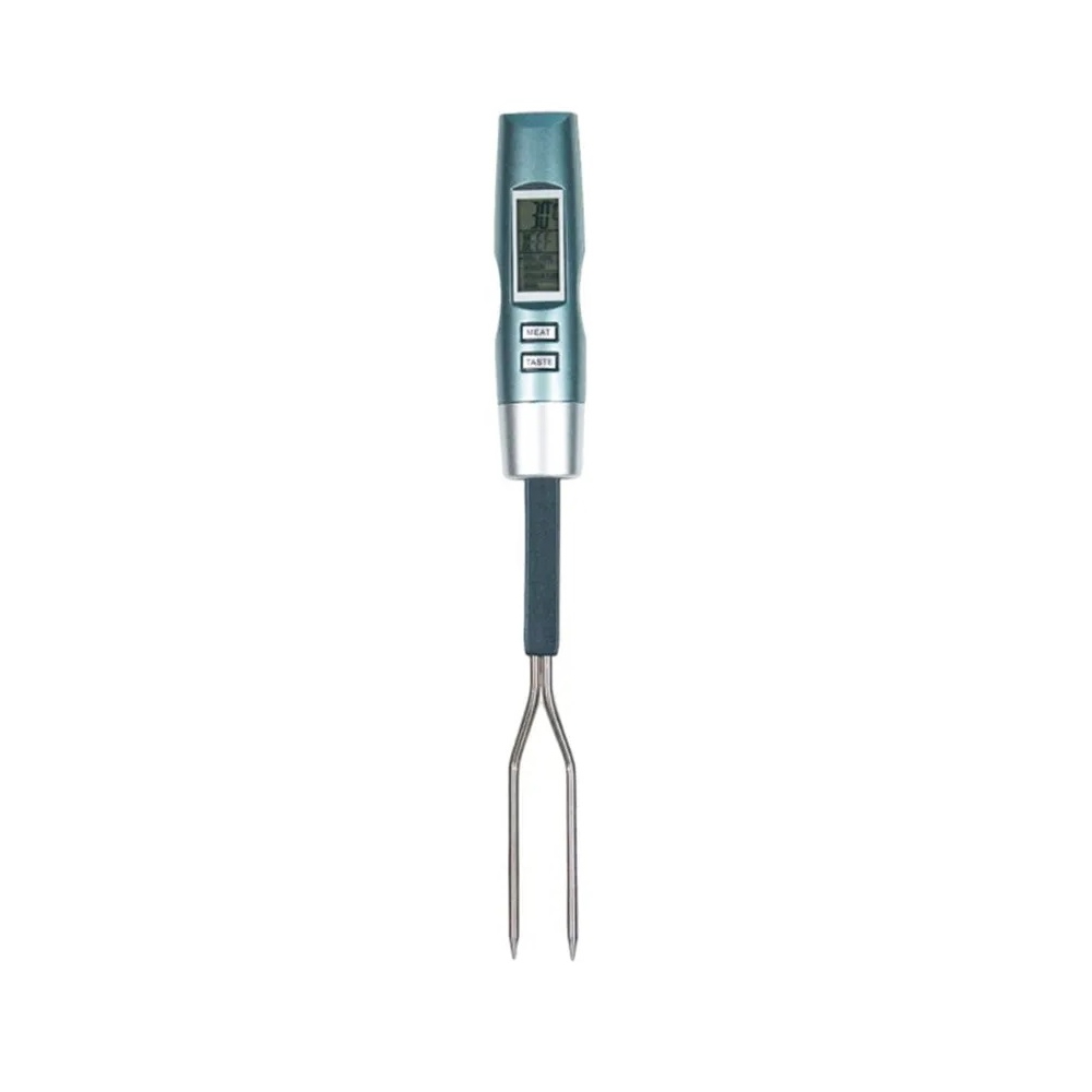 ბარბექიუს ჩანგალი თერმომეტრით Discovery YT29 BBQ, Barbecue Fork with Thermometer, Silver