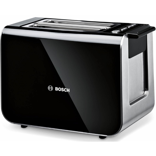 Toaster Bosch TAT8613N, 860W, Black/Silver