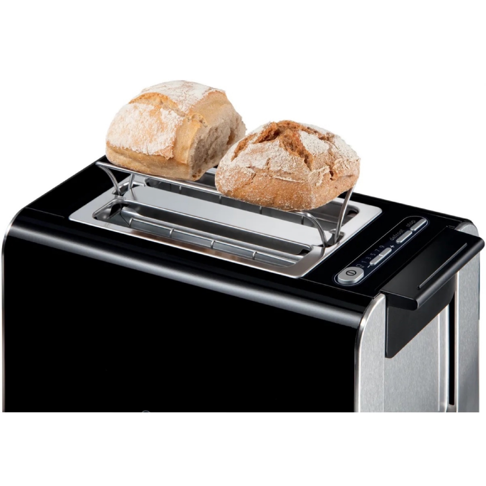 ტოსტერი Bosch TAT8613N, 860W, Toaster, Black/Silver