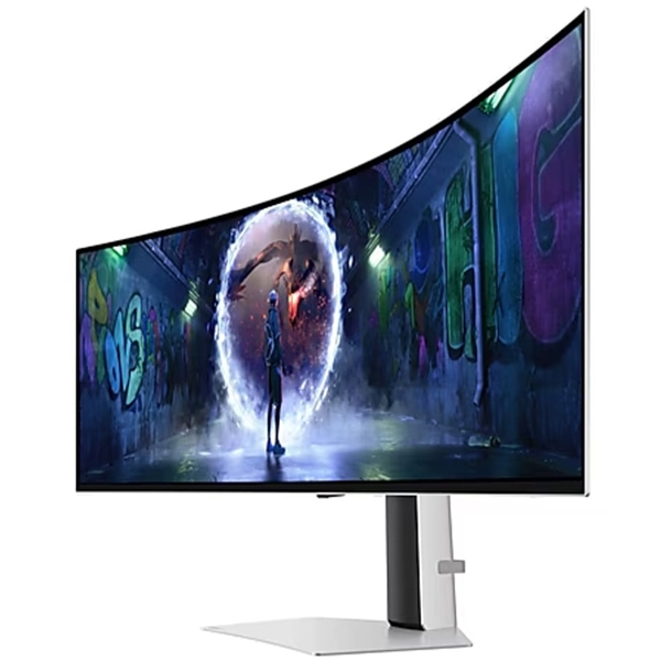 Curved Monitor Samsung LS49DG932SIXCI Odyssey OLED G9, 49", DQHD, OLED, HDMI, DP, Micro HDMI, USB-C, 3.5mm, Silver