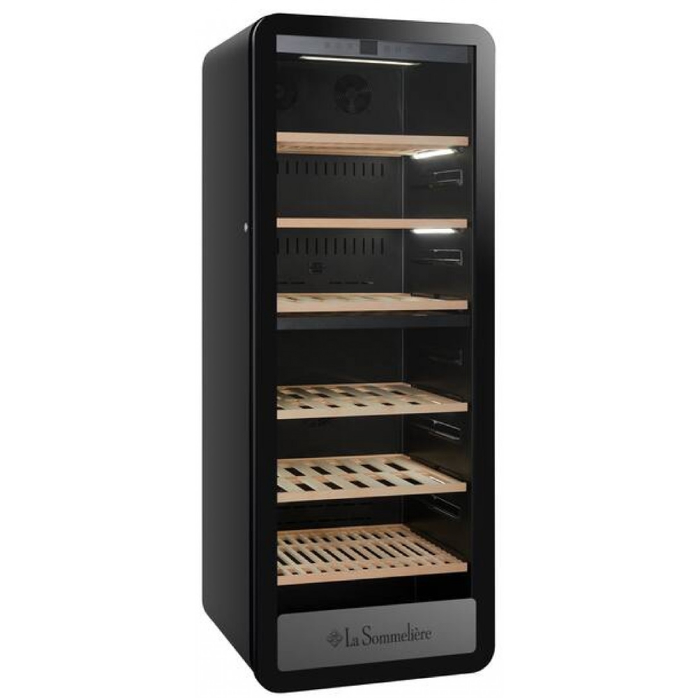 ღვინის მაცივარი La Sommelière APOGEE250DZ, F, Wine Refrigerator, Black