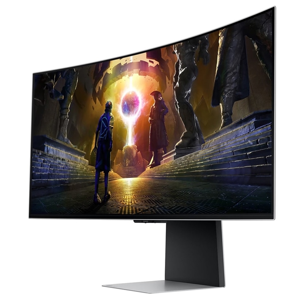 მონიტორი Samsung LS34DG852SIXCI Odyssey OLED G8, 34", Curved Monitor, UWQHD, OLED, HDMI, DP, USB, Silver